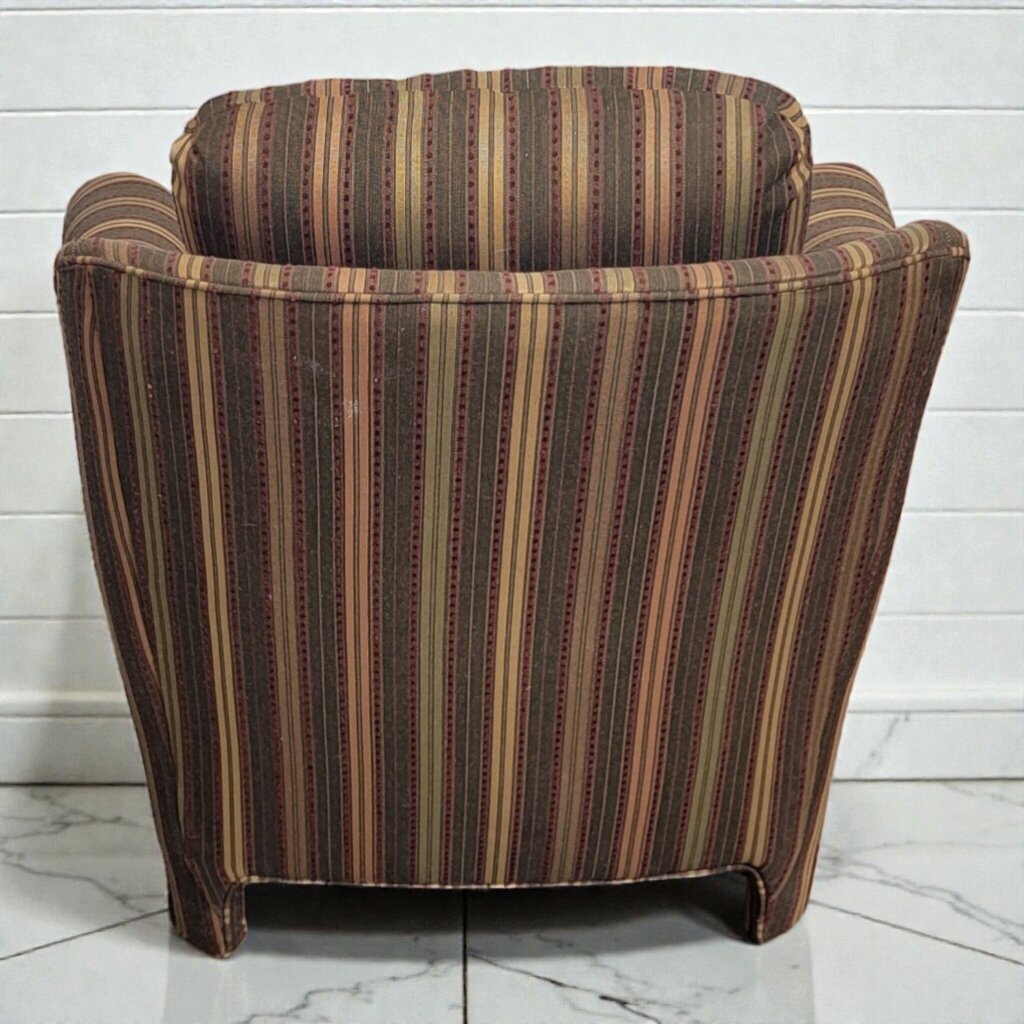 7977 Striped Upholstered Tub #Chair ~ FURNITURE