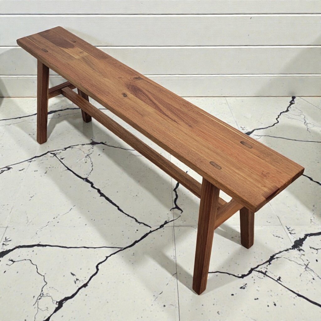 7979 Handcrafted Solid Oak Modern #Bench