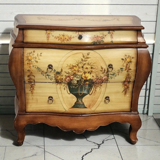 7991 Hand-Painted Floral Bombe #Chest