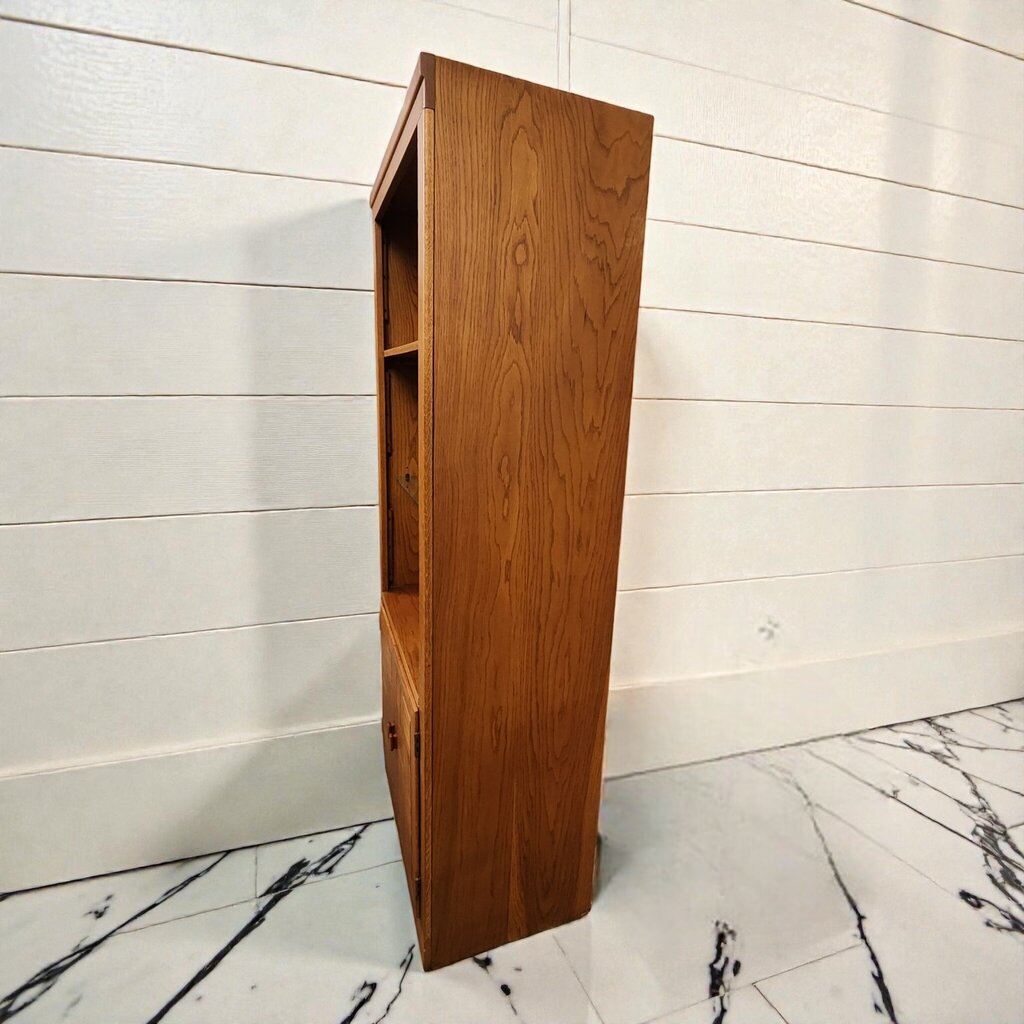 8008 Vintage Oak Basketweave #Bookcase ~ FURNITURE