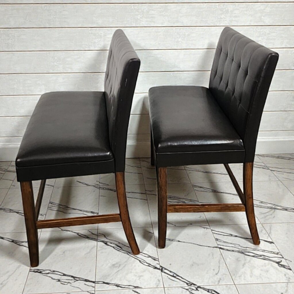 8022-8023 Mid-Century Modern Style Tufted Counter-Height #Bench ~ FURNITURE