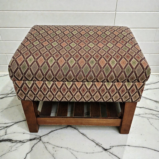 8037 Mission Style Storage #Ottoman