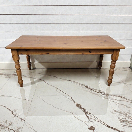 8041 Pottery Barn Solid Pine Farmhouse Dining #Table with Turned Legs