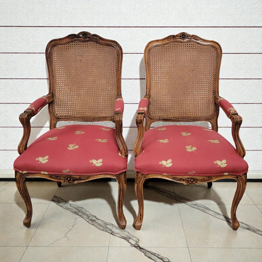 8042-8043 Vintage French Provincial Louis XV Style #Armchair Used ~ FURNITURE