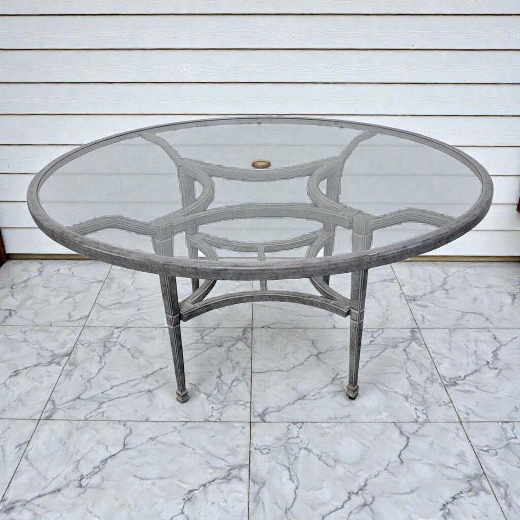 8049 5 Piece Vintage Weathered Wrought Iron Patio #Dining Set ~ FURNITURE