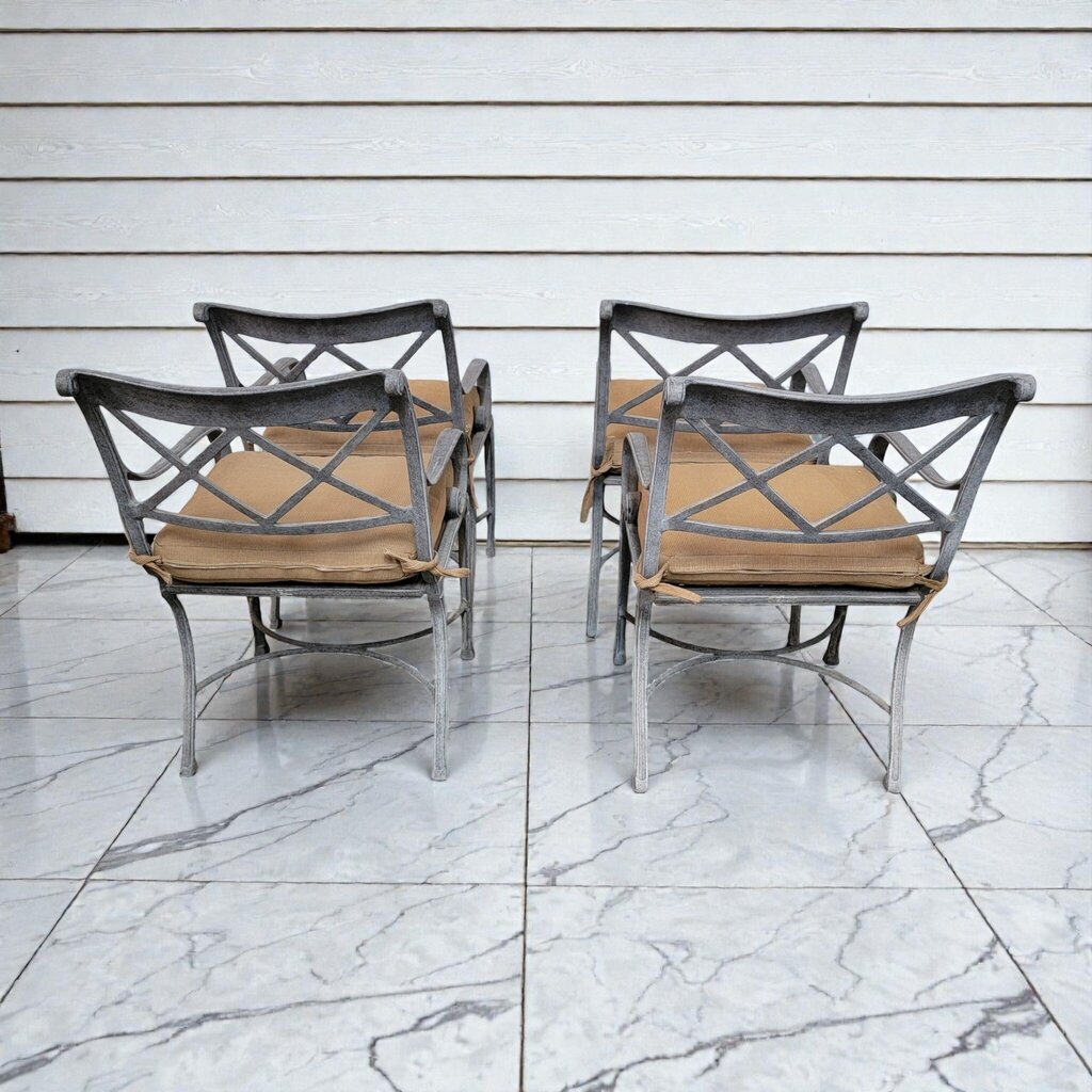 8049 5 Piece Vintage Weathered Wrought Iron Patio #Dining Set ~ FURNITURE