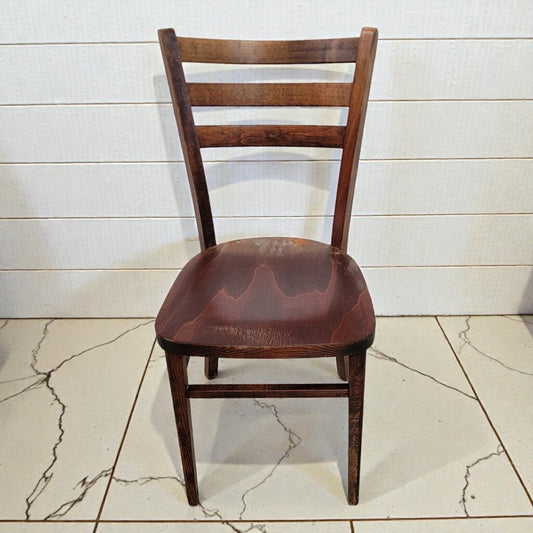 8053 Vintage Bentwood Slat- Back Side #Chair