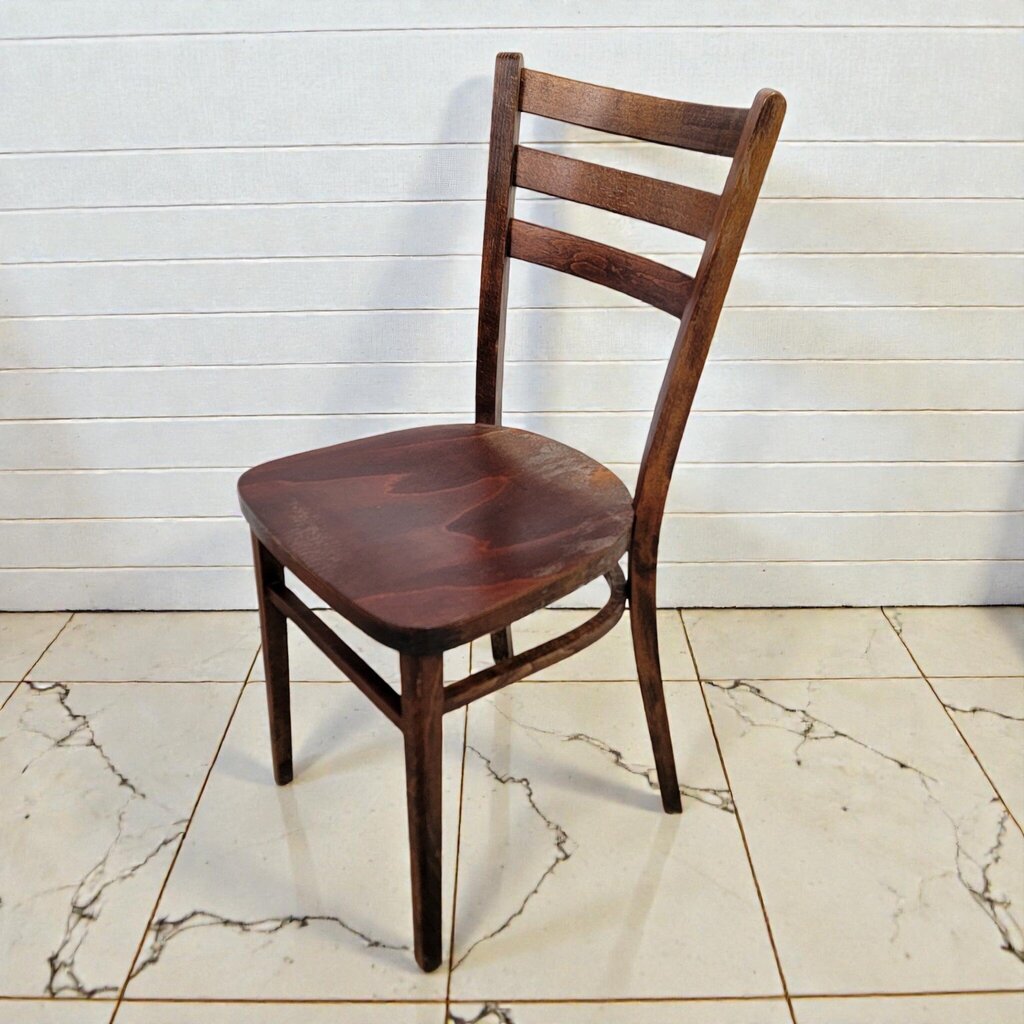 8053 Vintage Bentwood Slat- Back Side #Chair