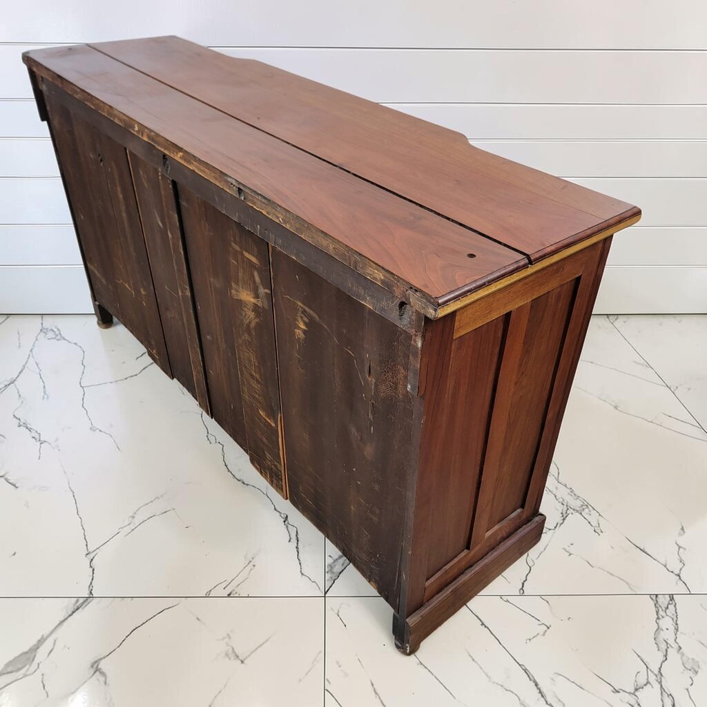 8074 Renaissance Revival Carved Burl Walnut #Sideboard