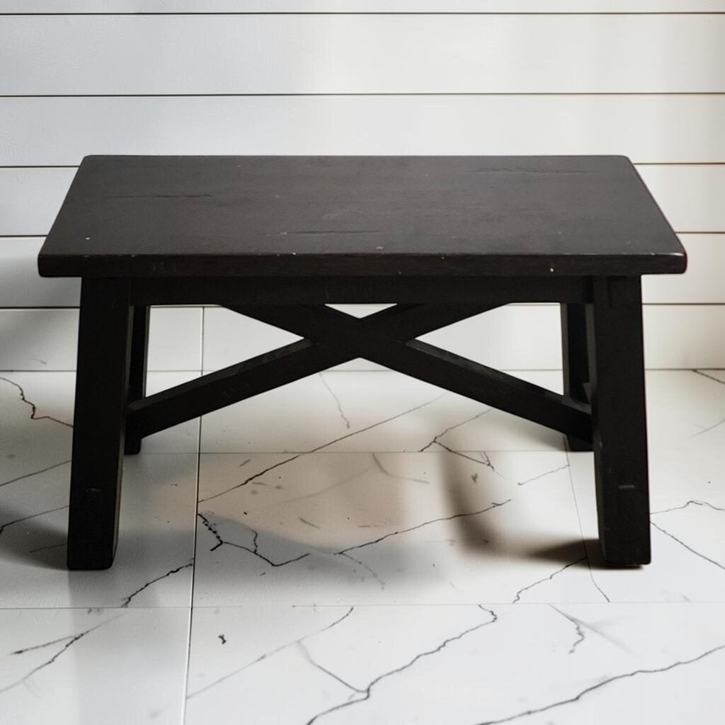 8094 Espresso Pine Farmhouse #Bench