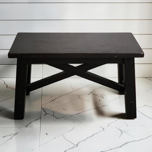 8094 Espresso Pine Farmhouse #Bench