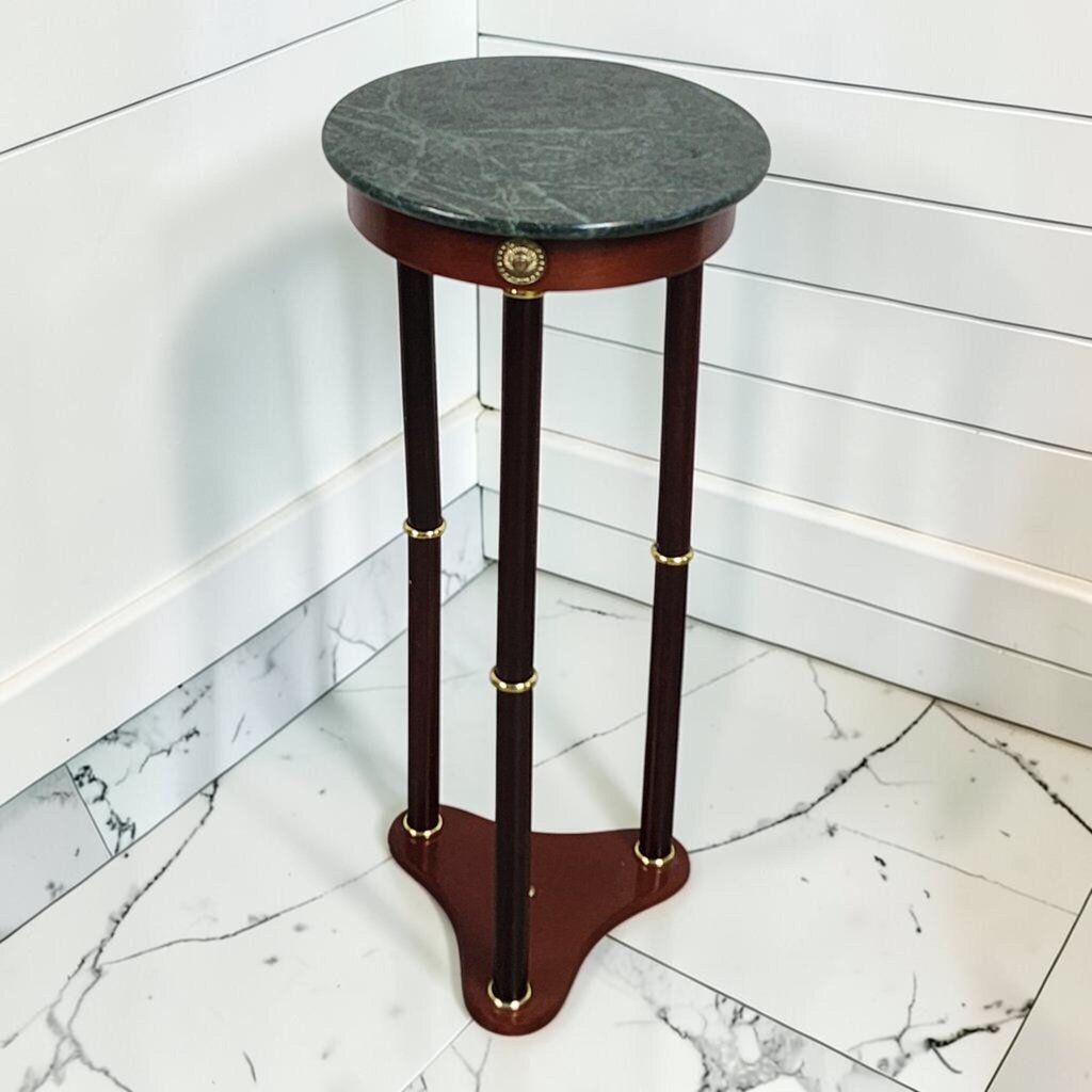 8096 Neo- Classical Style Green Marble Topped Side #Table