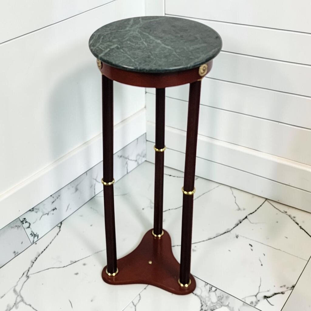 8096 Neo- Classical Style Green Marble Topped Side #Table