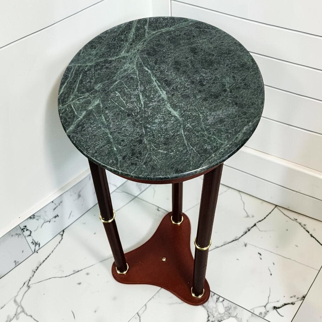 8096 Neo- Classical Style Green Marble Topped Side #Table