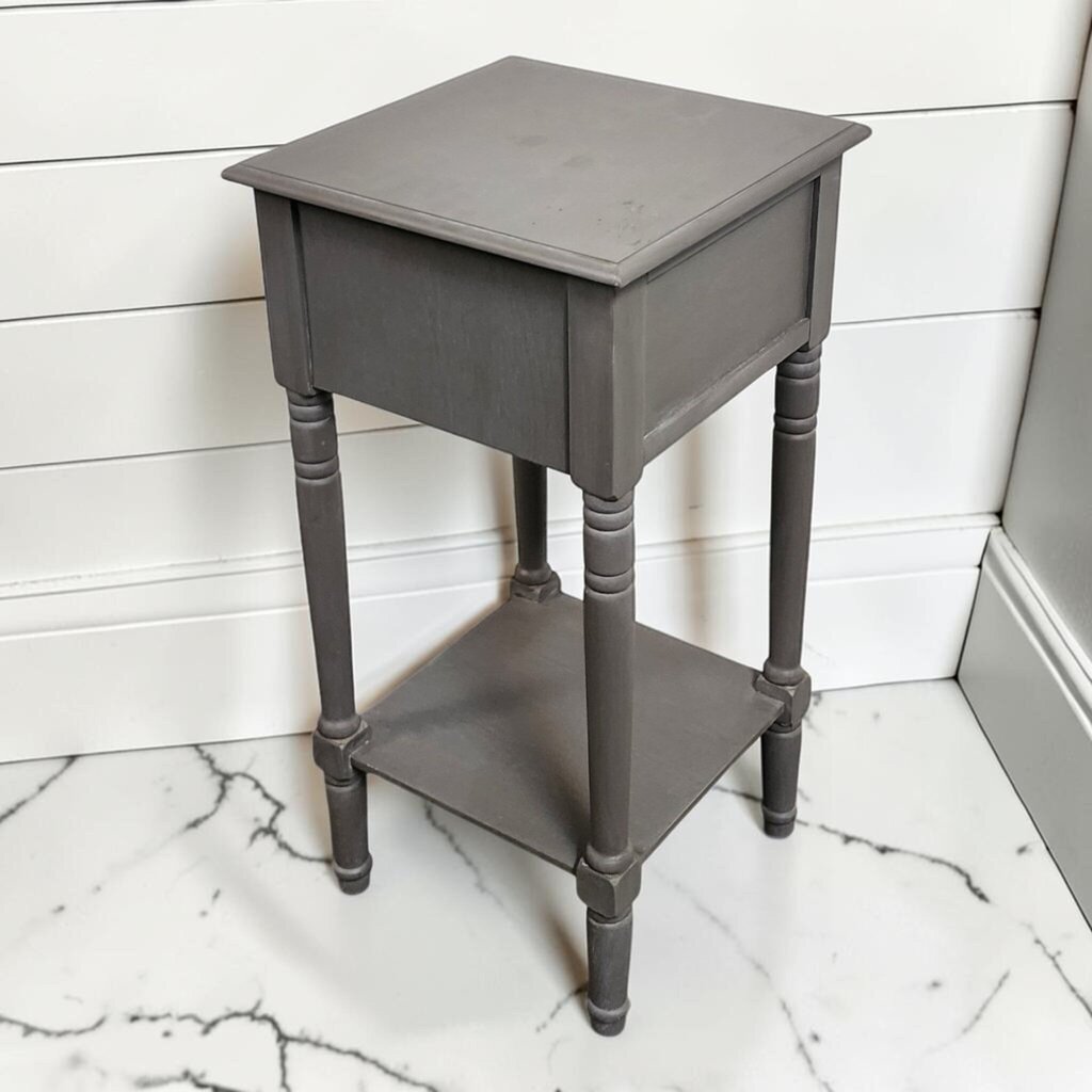 8108 Gray Farmhouse Side #Table with Drawer