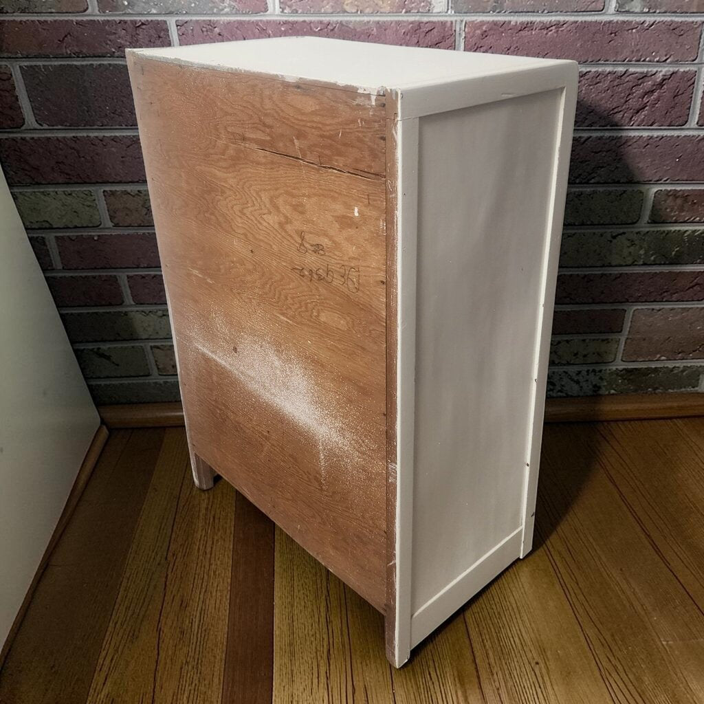 8118 Mid-Century Art Deco Style Waterfall 4-Drawer Chest