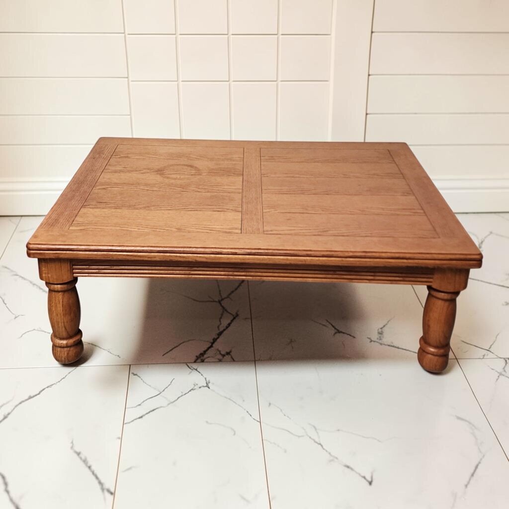8126 Traditional Paneled Solid Oak Coffee Table