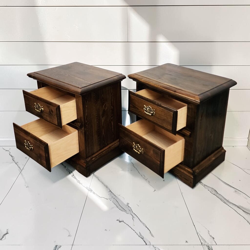 8131-8132 Country Pine Night Stand with 2 Drawers