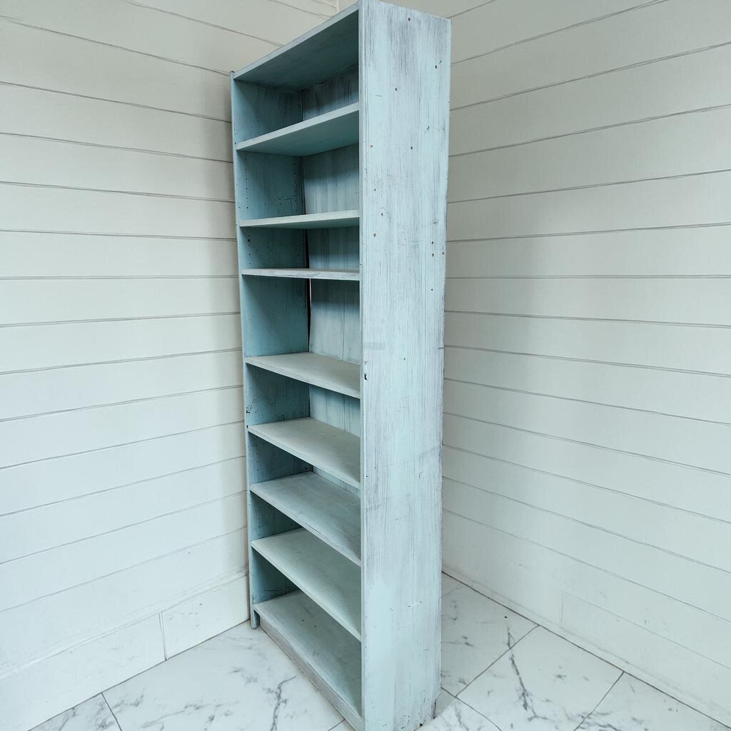 8140 Turquoise 8 Shelf Bookcase