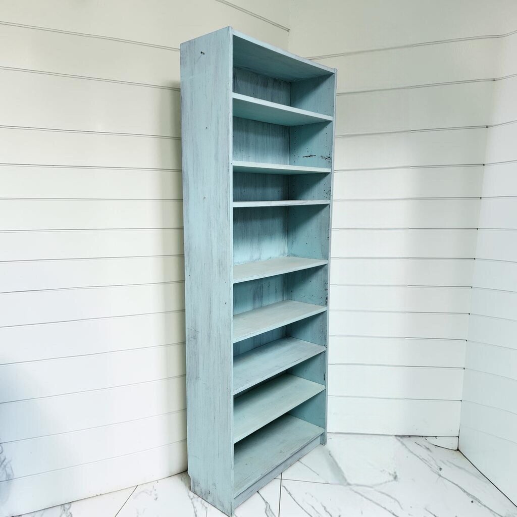 8140 Turquoise 8 Shelf Bookcase