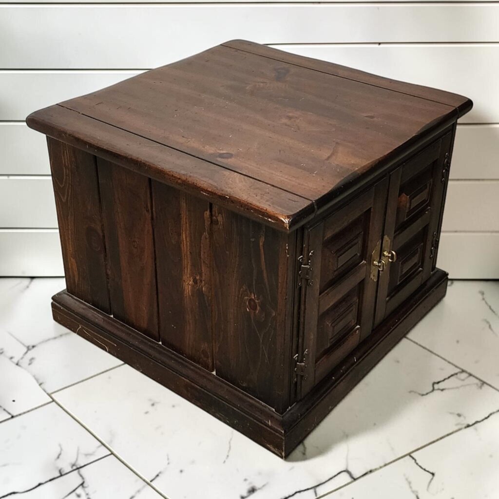 8145 Vintage Spanish Colonial Revival Geometric Panel #Cabinet ~ FURNITURE