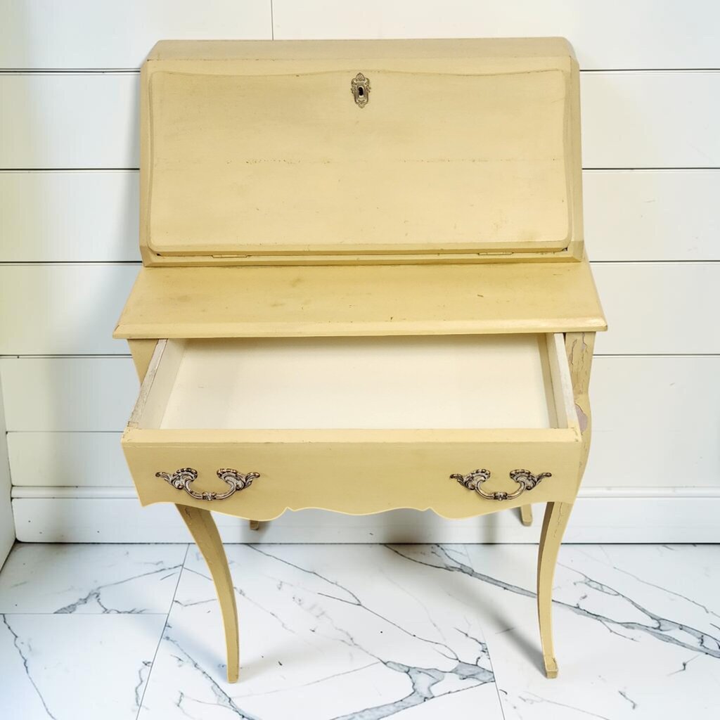 8147 Vintage French Provincial Style Painted Slant-Front #Desk ~ FURNITURE