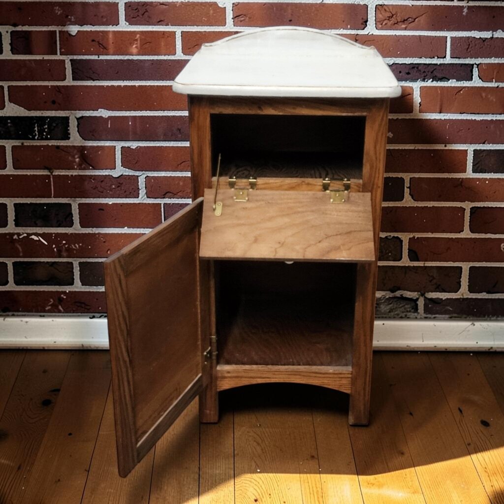 8171 Vintage Oak Pie #Safe with Porcelain Top ~ FURNITURE