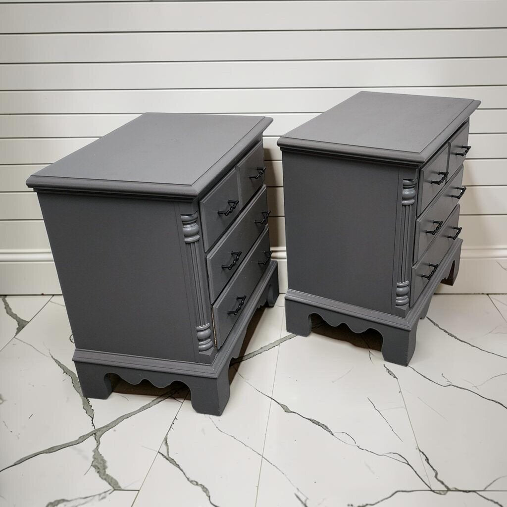 8176-8177 Gray Colonial Revival 3 Drawer #Nightstand ~ FURNITURE
