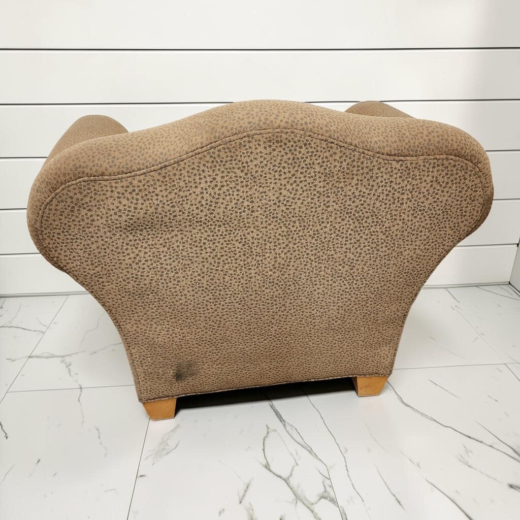8178 Brown Patterned Camelback #Armchair ~ FURNITURE