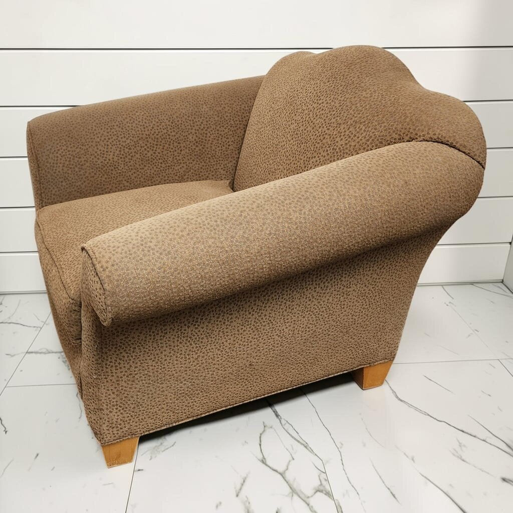 8178 Brown Patterned Camelback #Armchair ~ FURNITURE