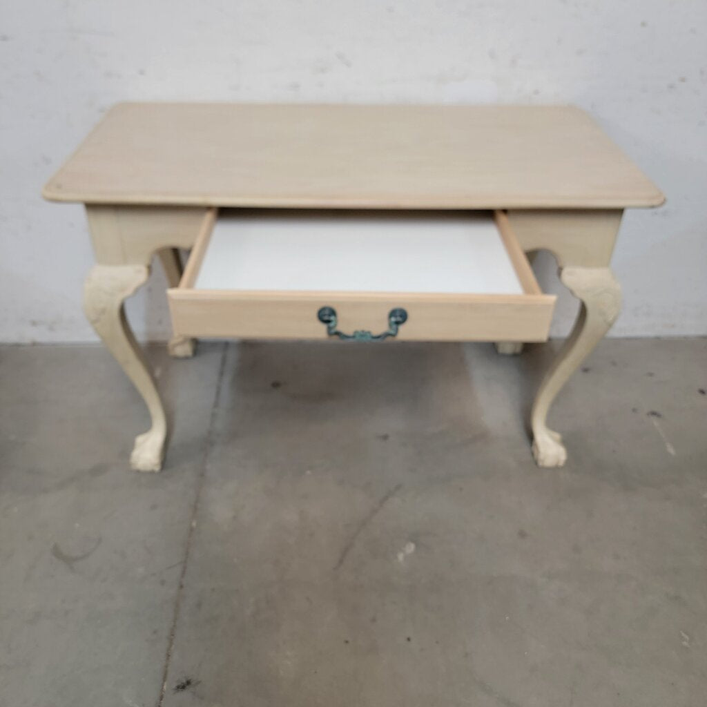 8186 Vintage Painted Chippendale Style Ball and Claw Foot Writing Desk