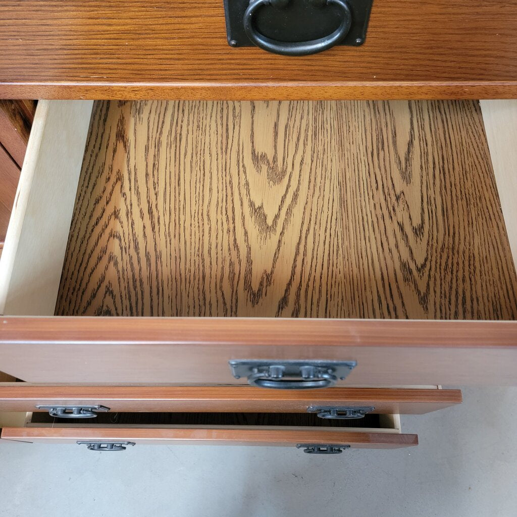 8193 Mission Style Oak #Dresser with Cabinet ~ FURNITURE