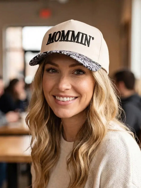 Mommin' Cotton Cap - Paisley/Black New * Apparel