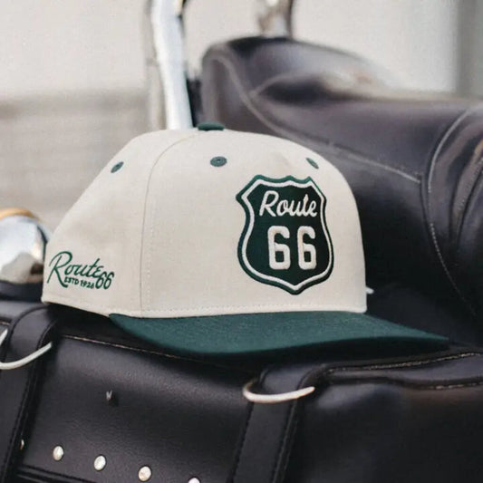Route 66 Hat Green/ Tan