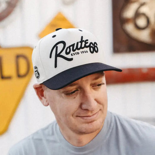 Route 66 Hat Black/ Tan