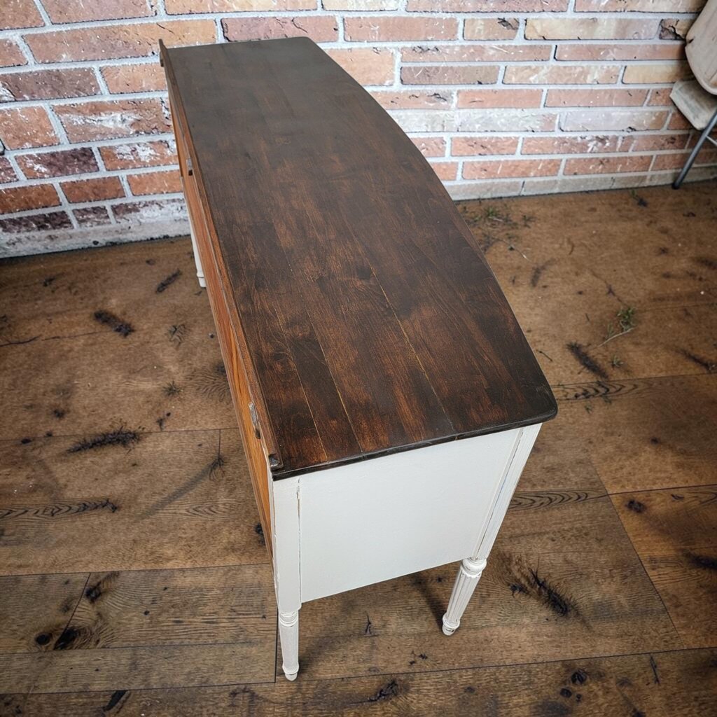 8058 Antique Federal Revival Distressed White #Sideboard