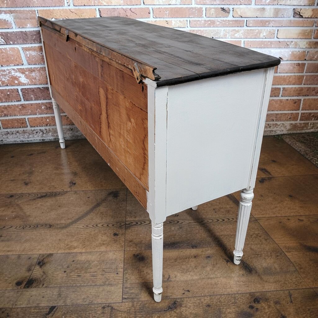 8058 Antique Federal Revival Distressed White #Sideboard