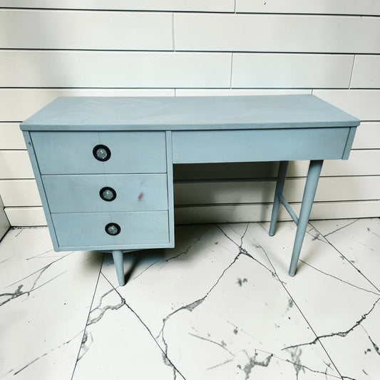 8210 Aqua Mid Century Desk Used ~ FURNITURE