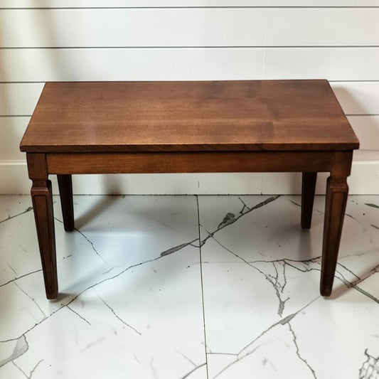 8218 Mid-20th Century Wood Piano Bench with Storage