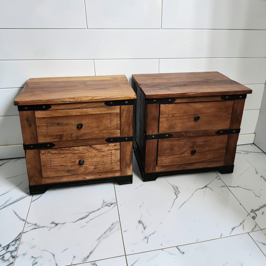 8225-8226 Parota Collection 2-Drawer Nightstands