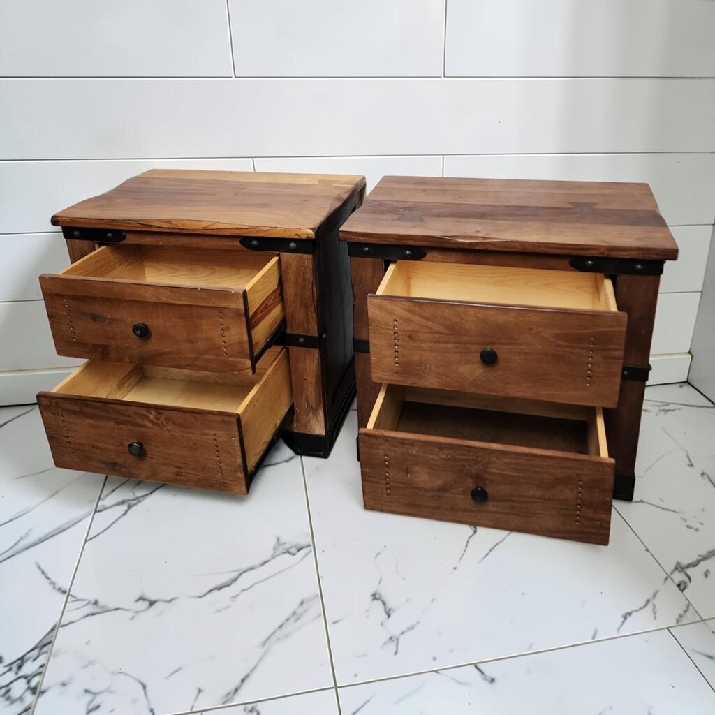 8225-8226 Parota Collection 2-Drawer Nightstands