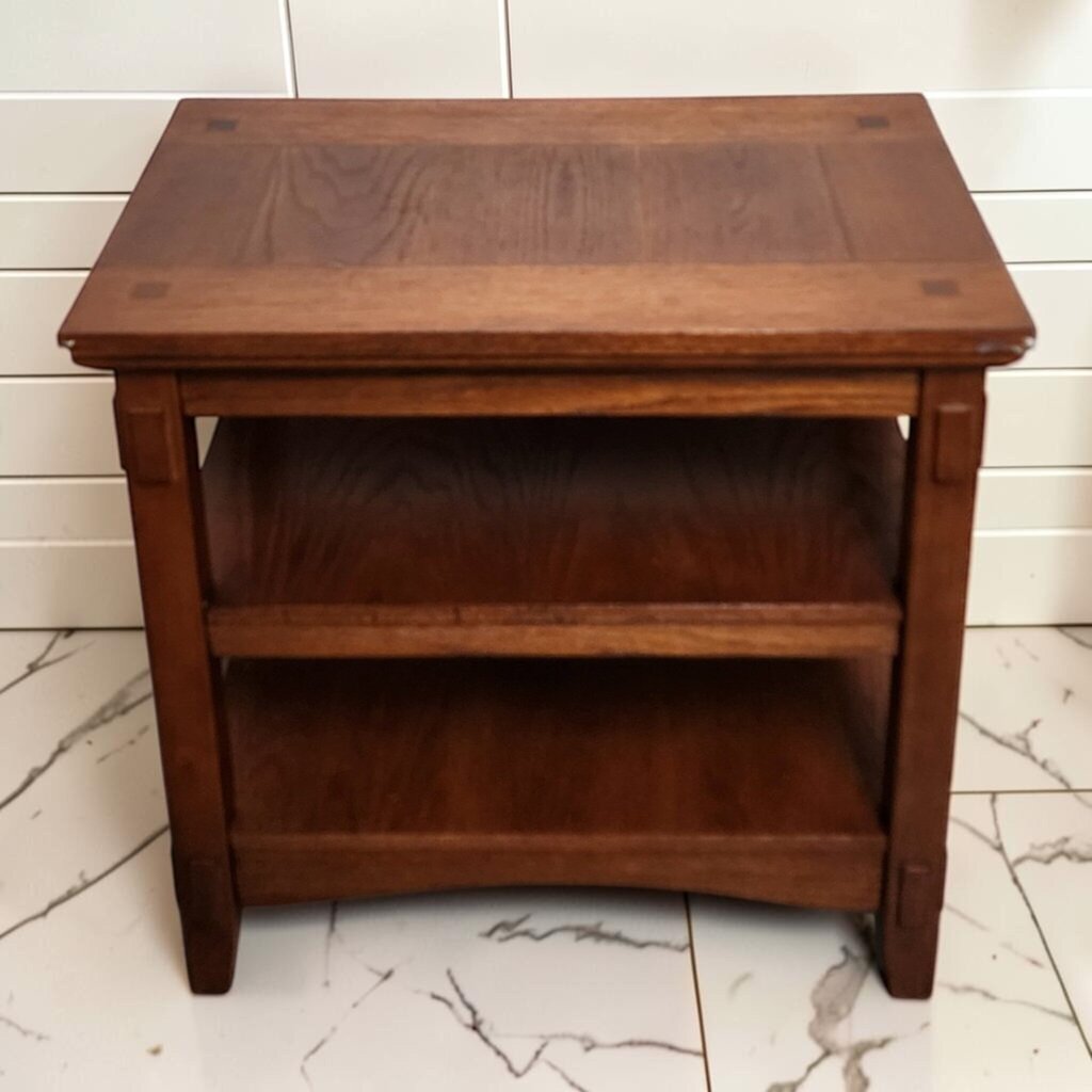 8228 Mission Oak 3 TIer Side #Table