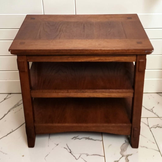 8228 Mission Oak 3 TIer Side #Table