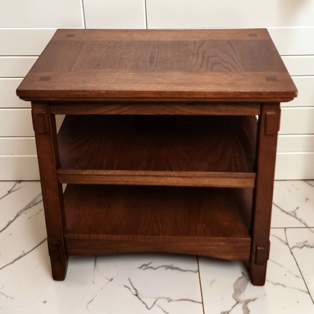 8228 Mission Oak 3 TIer Side #Table