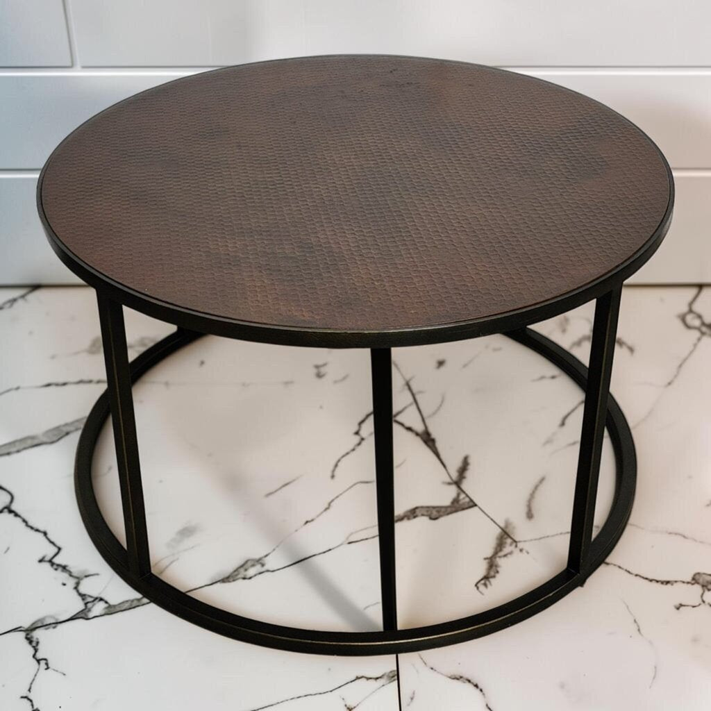 8242 Safavieh FOX Series Textured Round Coffee Table