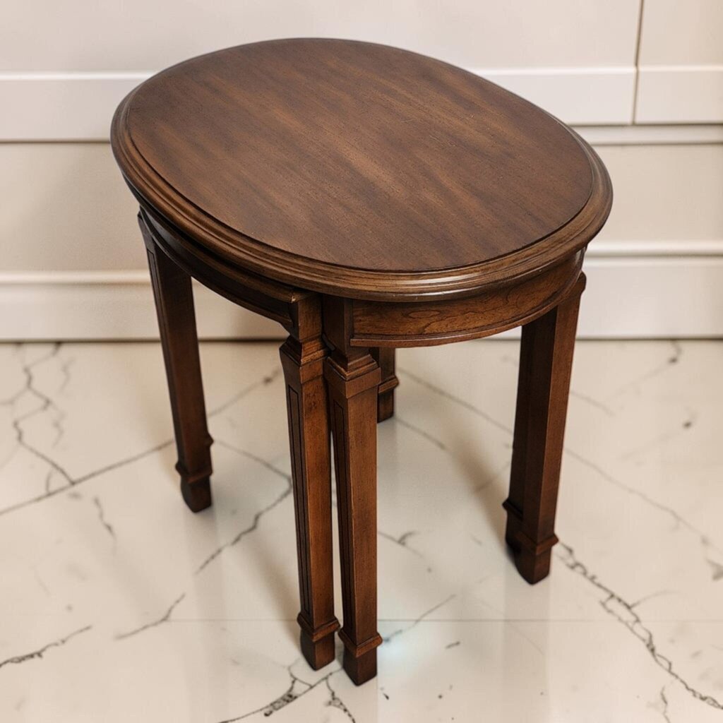 8244 Louis XVI Style Wooden Nesting Table