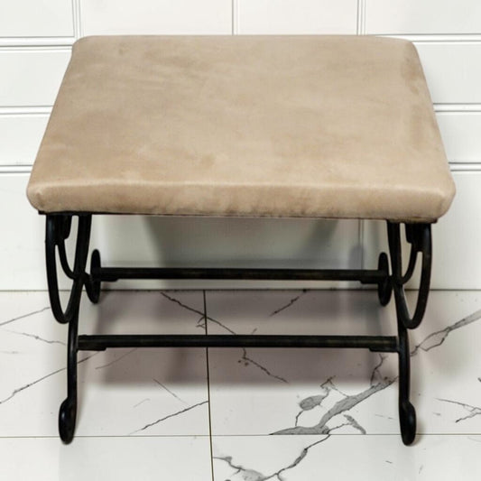 8247 Wrought Iron Scrollwork Vanity Stool