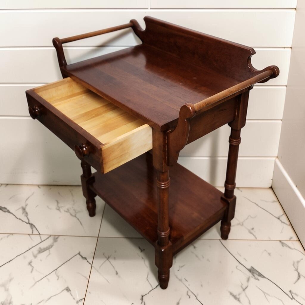 8248 Colonial Revival Cherry Wood Washstand
