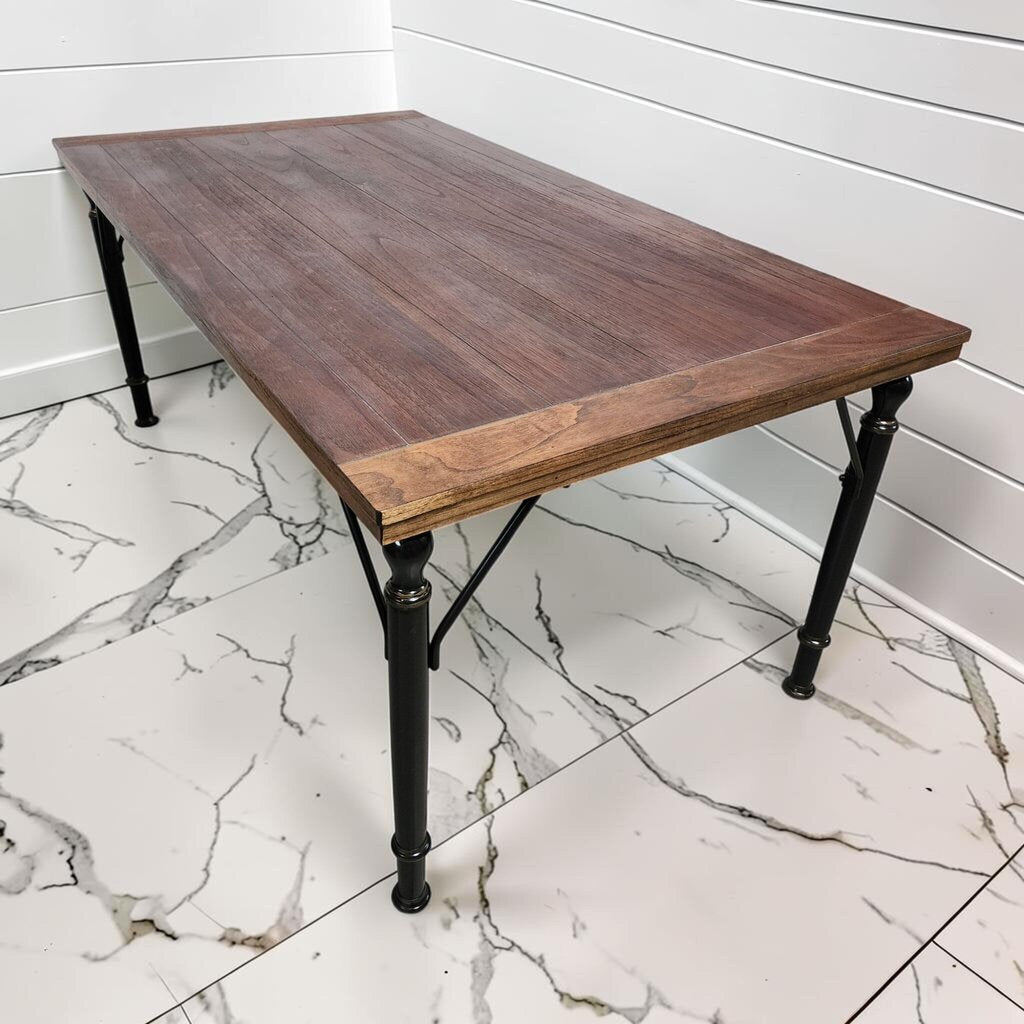 8253 Hearth & Hand with Magnolia Rectangular Wood & Metal Dining Table
