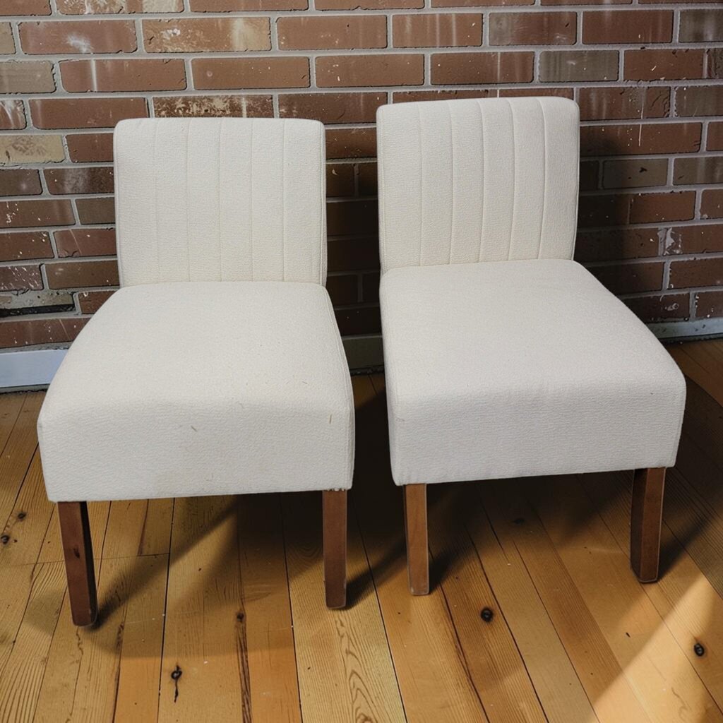 8256-8257 Contemporary Channel-Tufted Slipper #Chair